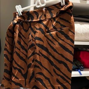 Tiger print shorts
